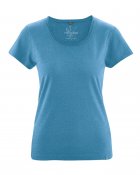 t-shirt with rolling collar