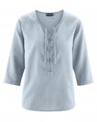drawcord neckline blouse